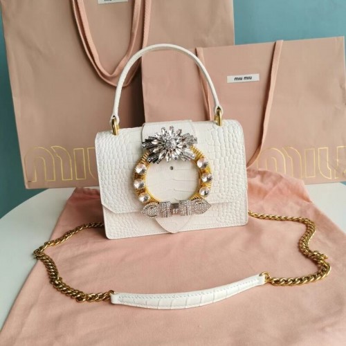 miu miu Geanta mini tote Matelasse din piele Nappa 5EA196 roz